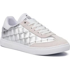 Sneakersy TRUSSARDI JEANS - 79A00451 M020. Szare półbuty damskie Trussardi Jeans, na co dzień, z aplikacjami, z jeansu, bez obcasa, na płaskiej podeszwie, bez zapięcia. Za 599,00 zł.