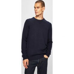 G-Star Raw - Sweter. Niebieskie swetry męskie G-Star RAW, s, bez wzorów, z wełny, retro, z okrągłym kołnierzem, bez kaptura. W wyprzedaży za 299,90 zł.