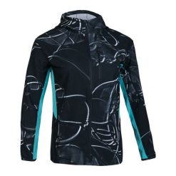 Kurtki sportowe damskie: Under Armour Kurtka damska Outrun The Storm Printed Jkt czarna r. S (1308930-001)
