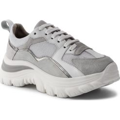 Sneakersy EVA MINGE - EM-11-05-000046 102. Szare półbuty damskie Eva Minge, na co dzień, bez wzorów, ze skóry, bez obcasa, na płaskiej podeszwie, bez zapięcia. Za 439,00 zł.