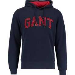Kardigany męskie: GANT EMBRODERY HOODIE Bluza z kapturem evening blue