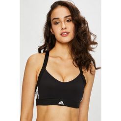 Adidas Performance - Biustonosz. Czarne biustonosze sportowe damskie adidas Performance, xs, z aplikacjami, z elastanu. W wyprzedaży za 129,90 zł.