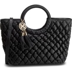 Torebka KAZAR - Sabrina 33092-01-00 Black. Czarne torebki klasyczne damskie Kazar, ze skóry, pikowane, z breloczkiem. Za 1099,00 zł.
