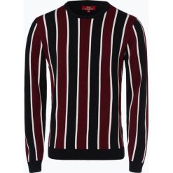 Finshley & Harding London - Sweter męski, niebieski. Niebieskie swetry męskie marki Finshley & Harding London, s, w paski, sportowe, bez kołnierzyka, bez kaptura. Za 249,95 zł.