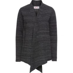 Bluzy rozpinane damskie: Bluza rozpinana z długim rękawem bonprix czarno-biały melanż