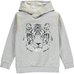 Bluza w kolorze szarym. Szare bluzy niemowlęce lamino, z nadrukiem, z dresówki, bez rękawów, bez kaptura. W wyprzedaży za 74,95 zł.