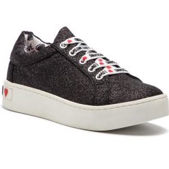 Sneakersy LOVE MOSCHINO - JA15253G17II0000 Nero. Czarne półbuty damskie Love Moschino, z tworzywa sztucznego. W wyprzedaży za 419,00 zł.