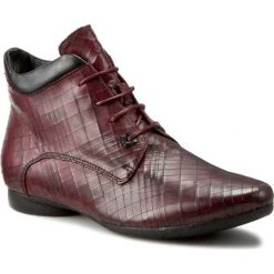 Buty zimowe damskie: Botki PIAZZA – 990962-41 Sangria/Black