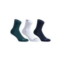 Skarpety sportowe TENIS RS160 HIGH 3 pary. Skarpetki damskie ARTENGO, z elastanu. Za 14,99 zł.