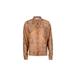 Koszule Patrizia Pepe 8C0140/A2HK-I241. Niebieskie koszule damskie Patrizia Pepe, bez wzorów, bez kołnierzyka, bez rękawów. Za 249,00 zł.