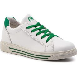 Sneakersy PRIMIGI - 3383411 S Bianc. Białe półbuty dziewczęce Primigi, na sznurówki. W wyprzedaży za 179,00 zł.