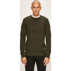 Produkt by Jack & Jones - Sweter. Niebieskie swetry męskie PRODUKT by Jack & Jones, s, bez wzorów, z bawełny, z okrągłym kołnierzem, bez kaptura. W wyprzedaży za 79,90 zł.