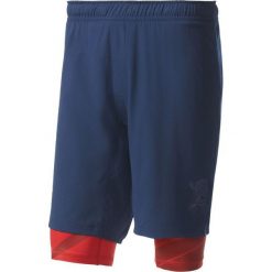 Adidas Spodenki męskie Crazytrain Two-in-One Shorts granatowo-czerwone r. XL (BK6162). Czerwone spodenki sportowe męskie marki Adidas, sportowe. Za 189,38 zł.