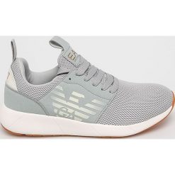 EA7 Emporio Armani - Buty. Szare buty sportowe damskie EA7 Emporio Armani, bez wzorów, z materiału, sportowe. W wyprzedaży za 429,90 zł.