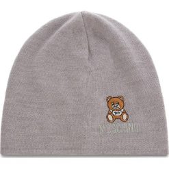 Czapka MOSCHINO - 65032 M1867 014. Szare czapki damskie marki MOSCHINO, z wełny. Za 389,00 zł.