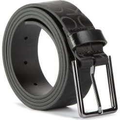 Pasek Męski CALVIN KLEIN - 3,5 Cm Industrial Monogram Belt K50K504884 BDS. Czarne paski męskie Calvin Klein, w paski, z materiału. W wyprzedaży za 189,00 zł.