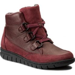 Buty zimowe damskie: Botki NAGABA – 386 Bordo