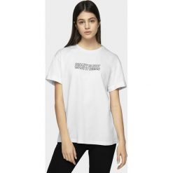 T-shirt damski. T-shirty damskie m, bez wzorów, z bawełny, bez kołnierzyka. W wyprzedaży za 29,99 zł.