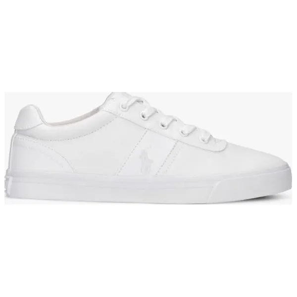 Polo Rl Hanford-Ne Pure White Canvas buty męskie, biały, rozmiar 41. Białe buty sportowe męskie Polo RL, z gumy, bez zapięcia. W wyprzedaży za 212,49 zł.