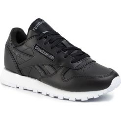 Buty Reebok - Cl Lthr DV8155 Black/Black/White. Czarne półbuty damskie Reebok, ze skóry. W wyprzedaży za 269,00 zł.