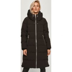 Dkny - Kurtka. Czarne kurtki damskie DKNY, s, bez wzorów, z poliesteru, długie. Za 1699,00 zł.