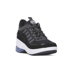 Buty Fornarina UP BLACK. Czarne trampki i tenisówki damskie Fornarina, bez wzorów, bez zapięcia. Za 495,76 zł.