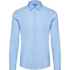 Koszula Calvin Klein Poplin K10K103025. Niebieskie koszule męskie Calvin Klein, m, bez wzorów, z elastanu, biznesowe, bez kołnierzyka, bez rękawów. W wyprzedaży za 219,00 zł.