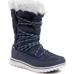 Śniegowce KANGAROOS - K-Wowi Hun 39073 000 4075 Dk Navy/Vapor Grey. Niebieskie kozaki damskie KangaROOS, na zimę, ze skóry ekologicznej, bez obcasa, bez zapięcia. W wyprzedaży za 269,00 zł.