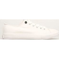 Big Star - Trampki. Białe trampki męskie BIG STAR, bez wzorów, z materiału, retro, na sznurówki. Za 115,90 zł.