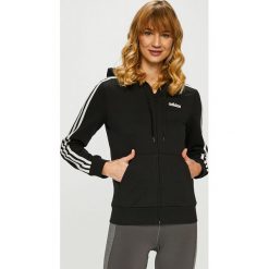 Adidas Performance - Bluza. Czarne bluzy damskie adidas Performance, s, z nadrukiem, z bawełny, bez rękawów, z kapturem. Za 229,90 zł.