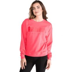 Armani Exchange Bluza Czerwony Różowy. Różowe bluzy damskie Armani Exchange, l, z haftami, z bawełny, bez rękawów, bez kaptura. Za 473,95 zł.