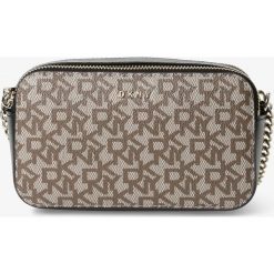 DKNY - Damska torebka na ramię z dodatkiem skóry, czarny. Czarne torebki klasyczne damskie DKNY, bez wzorów, ze skóry, na ramię, bez dodatków. Za 749,95 zł.