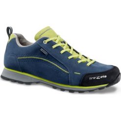 TREZETA męskie buty trekkingowe Flow WP Blue Green. Niebieskie buty trekkingowe męskie Trezeta, bez zapięcia, outdoorowe. Za 314,00 zł.