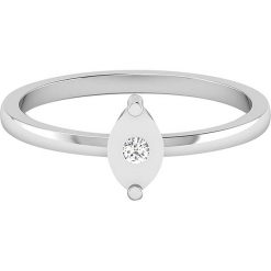 Złoty pierścionek z diamentem. Szare pierścionki damskie Art of Diamond & Co., z diamentem, złote. W wyprzedaży za 439,95 zł.