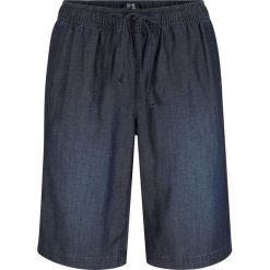 Lekkie bermudy z denimu bonprix ciemny denim. Czarne jeansy damskie bonprix. Za 79,99 zł.