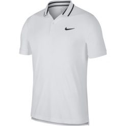 Nike Polo Koszulka Biały. Białe podkoszulki męskie Nike, l, bez wzorów, z poliesteru, bez rękawów. Za 206,95 zł.