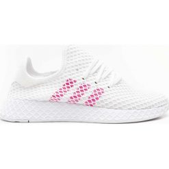 Sneakersy białe Adidas Deerupt Runner J EE6608 - biały / różowy. Różowe buty sportowe damskie Adidas. Za 279,99 zł.