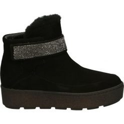 Botki - 000671166 NER. Czarne botki damskie na zamek Venezia, ze skóry. Za 439,00 zł.