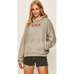 Levi's - Bluza. Szare bluzy damskie Levi's®, s, z aplikacjami, z bawełny, bez rękawów, z kapturem. Za 319,90 zł.