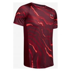 Under Armour Koszulka Czerwony. Czerwone podkoszulki męskie Under Armour, m, bez wzorów, z elastanu, bez kołnierzyka, krótkie. Za 188,95 zł.