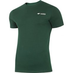 T-shirt męski TSM215 - ciemna zieleń. Żółte koszulki męskie 4f, m, bez wzorów, bez kołnierzyka. Za 29,99 zł.