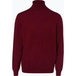Andrew James - Sweter męski z czystego kaszmiru, lila. Brązowe swetry męskie marki Andrew James, m, bez wzorów, z kaszmiru, z golfem, bez kaptura. Za 599,95 zł.