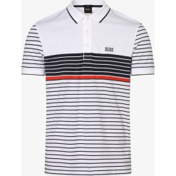 BOSS Athleisure - Męska koszulka polo – Paddy 7, biały. Białe koszulki męskie BOSS Athleisure, xl, w paski, eleganckie, bez rękawów. Za 425,95 zł.