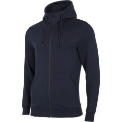 Bluza męska BLM300 - granat. Czarne bluzy męskie marki 4f, m, bez wzorów, z dzianiny, z kapturem, bez rękawów, z kapturem. Za 139,99 zł.