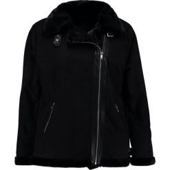 Bomberki damskie: Dorothy Perkins Curve SHEARLING BIKER Kurtka ze skóry ekologicznej black