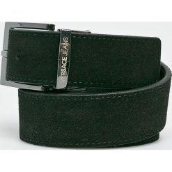 Versace Jeans - Pasek skórzany. Szare paski męskie Versace Jeans, w paski, z jeansu. W wyprzedaży za 249,90 zł.