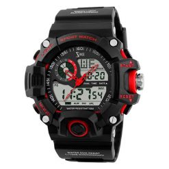 Zegarek Zemge Zegarek męski z kolekcji SPORT Czarny / Czerwony ZS1020 uniwersalny. Czerwone zegarki męskie Zemge. Za 314,10 zł.