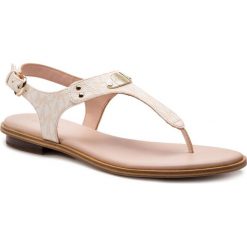Sandały MICHAEL MICHAEL KORS - Mk Plate Thong 40S9MKFA1B Soft Pink. Brązowe klapki damskie MICHAEL Michael Kors, z aplikacjami, ze skóry ekologicznej, bez obcasa, na obcasie. Za 489,00 zł.