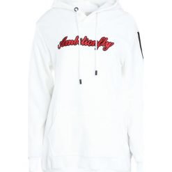 Biała Bluza Peace. Białe bluzy sportowe damskie Born2be, l, z nadrukiem, z długim rękawem, długie. Za 64,99 zł.