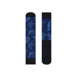 Skarpetki Happy Socks x Billlionaire Boys Club ATHLETICS ATBBC27-6001. Niebieskie skarpetki damskie marki Happy Socks, bez wzorów. Za 41,99 zł.
